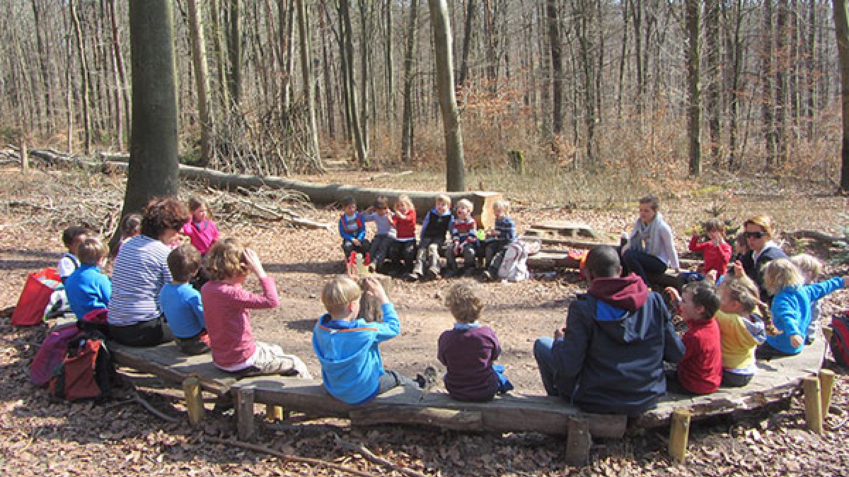 Kindergruppe beim Sommerfest